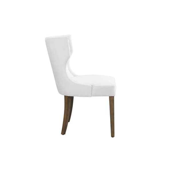 Matstolar i sammet, set om 4, köksstolar, soffgruppstolar, beige