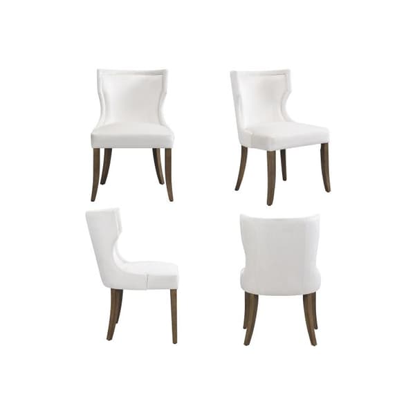 Matstolar i sammet, set om 4, köksstolar, soffgruppstolar, beige
