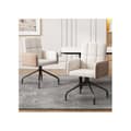 Miniatyrbild 3 av 5: Velourmatstol, matchande stolar, 1 styck, kvadratisk struktur lounge stol, beige
