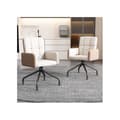 Miniatyrbild 1 av 5: Velourmatstol, matchande stolar, 1 styck, kvadratisk struktur lounge stol, beige
