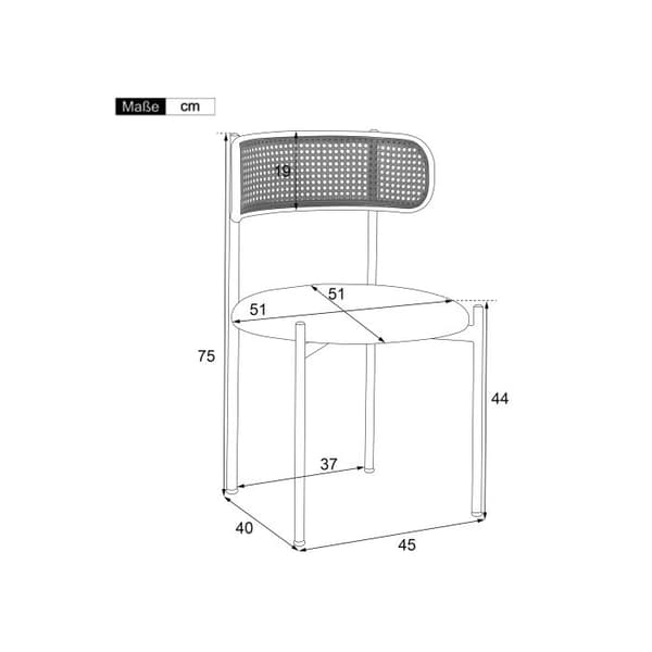 Matstol i sammet, set om 4, modern och minimalistisk fåtölj med fyra metallben, svart