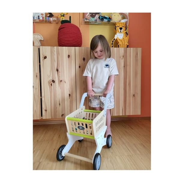 Liten fot 11161 Vagn Pastell "Trend", tillbehör för butik och rollspel, från 3 år, Vagn