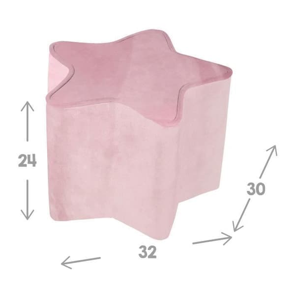Lil Soffa Barnpuff - ROBA - Star Shape - Rosa