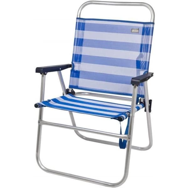 Aktive 53952 Fast aluminium strandstol 51 x 56 x 90 cm Blå