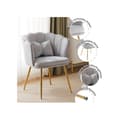 Miniatyrbild 4 av 6: Chaise longue, badstol, bekväm stoppad stol med blomblad ryggstöd, metallben i guld och fjärilskuddar