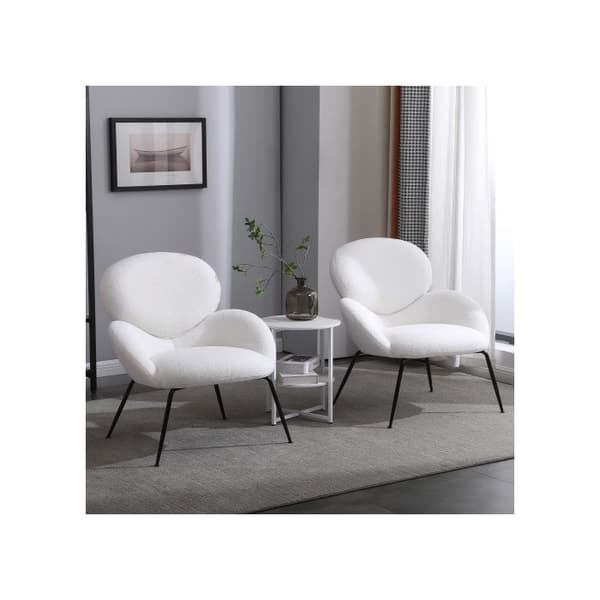 Modern soffa, soffa för vardagsrum och sovrum (vit)