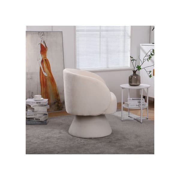 Samtida chaise longue för vardagsrummet och sovrummet, polyesterstoff för en mjuk och bekväm sittplats (beige)