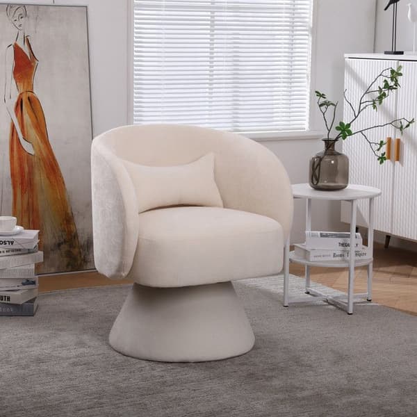 Samtida chaise longue för vardagsrummet och sovrummet, polyesterstoff för en mjuk och bekväm sittplats (beige)