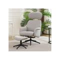 Miniatyrbild 4 av 6: Justerbar chaise longue i grått (med fotstöd), höjd 107 cm, sitsbredd 50 cm, sitsdjup 51 cm