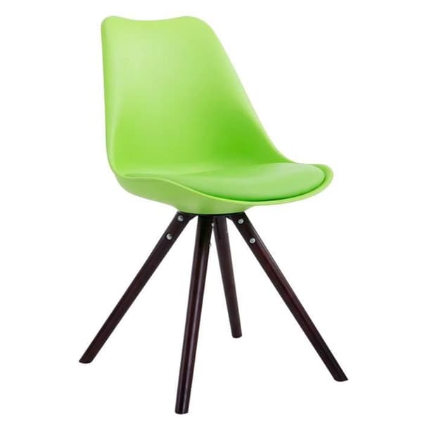 Matsalstolar Toulouse i konstläder - CLP - 4-pack - Skandinavisk design - Grön