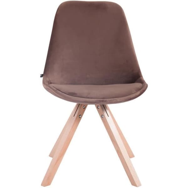Set med 4 Matstolar - CLP - Toulouse i Sammet - Massivt Trä - Skandinavisk Design