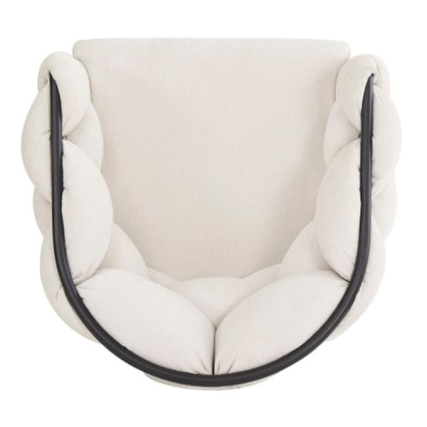 Lyxiga sammetsstolar (6 stycken) med ryggstöd Matstol, ergonomisk stol, bubbels stol, beige