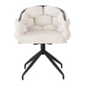 Miniatyrbild 5 av 6: Lyxiga sammetsstolar (6 stycken) med ryggstöd Matstol, ergonomisk stol, bubbels stol, beige