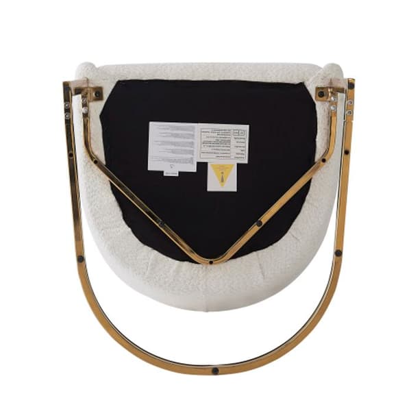 Sittsoffa (2 delar) Ergonomisk stol, stol med järnfötter Silver, Beige