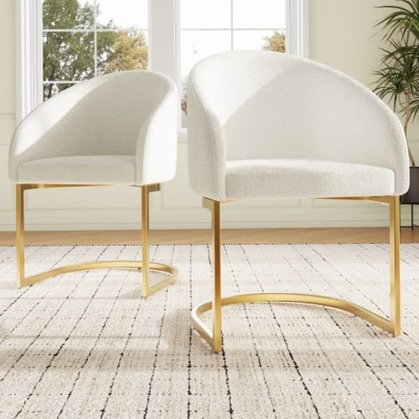 Sittsoffa (2 delar) Ergonomisk stol, stol med järnfötter Silver, Beige
