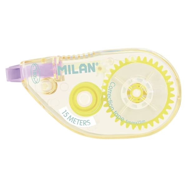 Milan Udstillingsboks 12 5 Mm X 15 M Pakker 5 Mm X 15 M Korrektionstape New Look-serien Transparent