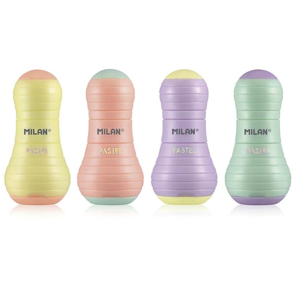 Milan Udstillingsboks 12 Sway Pastel Med Blyant Blyantspidser Sway Pastel Transparent