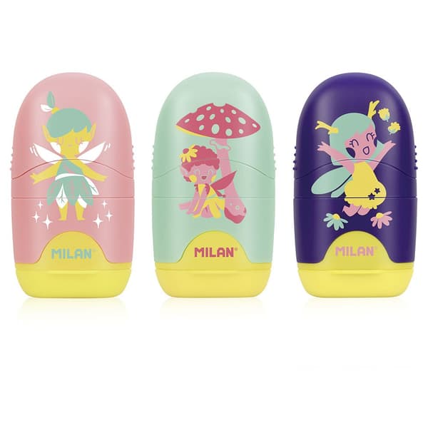 Milan Udstillingsboks 16 Fairy Tale Med Blyant Blyantspidser Kapsel Fairy Tale Special Serie Flerfarvet