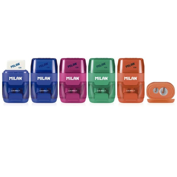 Milan Udstillingsboks 16 Compact Med Blyant Blyantspidser Compact Transparent