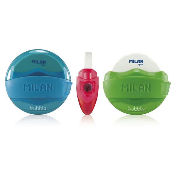Milan Udstillingsboks 16 Bubble Med Blyant Blyantspidser Bubble Flerfarvet