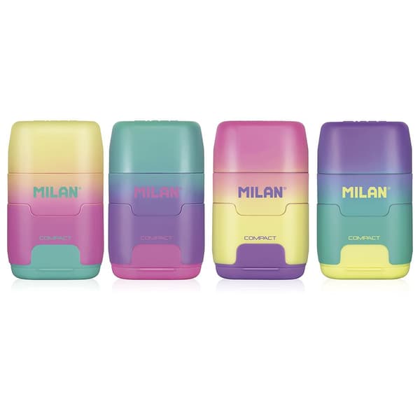 Milan Udstillingsboks 16 Compact Sunset Med Blyant Blyantspidser Compact Sunset Transparent