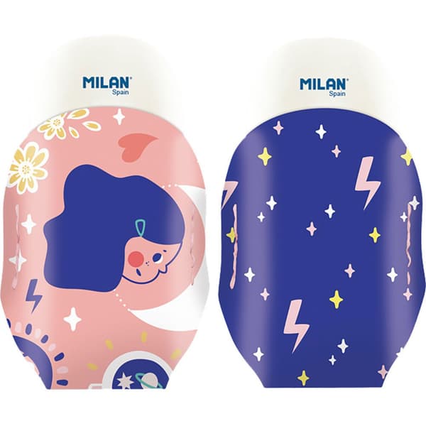 Milan Udstillingsboks 24 Magic Oval Med Dække Magic Special Serie Blå