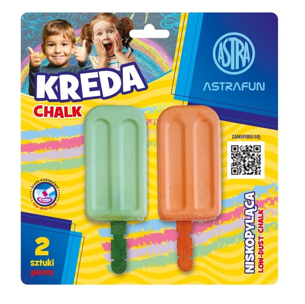 ICE CREAM kridt 2 farver Astra