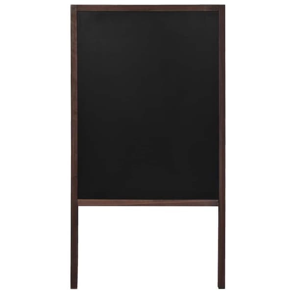 vidaXL Griffeltavla dubbelsidig cedarträ fristående 60x80 cm