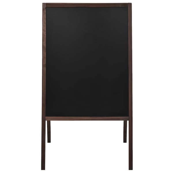 vidaXL Griffeltavla dubbelsidig cedarträ fristående 60x80 cm