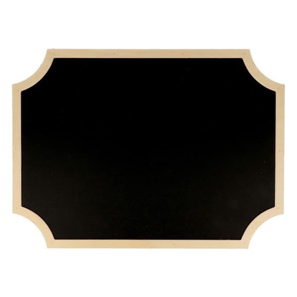 Dekorativt tavla - ARTEMIO - Etikett - 30 x 22 cm - Vit - Svart - Blanda