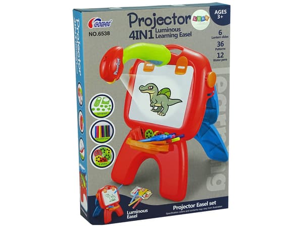 Double-sided Board Chalk Pens Stand Projector Pictures Red