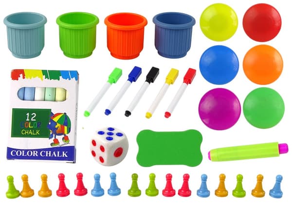 2in1 Chalkboard Table Snakes Chalkboard Scribbles Game