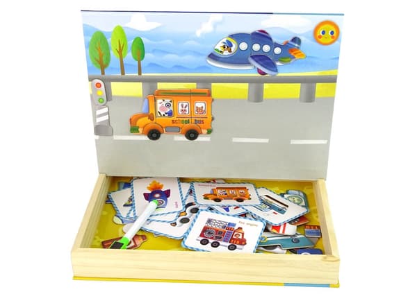 Magnetic Jigsaw Book Transport Puzzle Cards