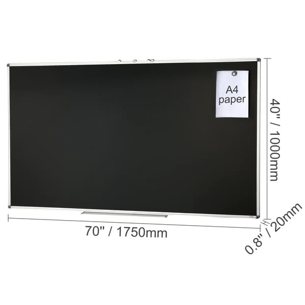 Tavle 70 x 40 tommer, Holdbar Metal Konstruktion, Magnetisk Design,70x40 tommer