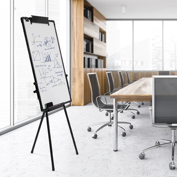 Kontor Magnetisk Whiteboard, Justerbar Højde 38.19-62.2in, Holdbar Konstruktion