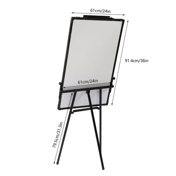 Kontor Magnetisk Whiteboard, Justerbar Højde 38.19-62.2in, Holdbar Konstruktion