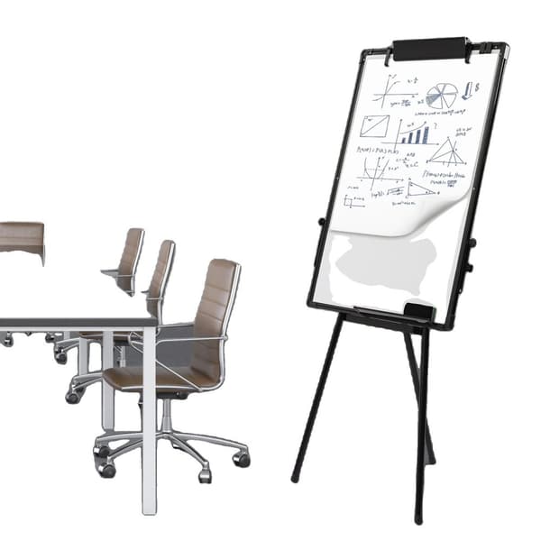Kontor Magnetisk Whiteboard, Justerbar Højde 38.19-62.2in, Holdbar Konstruktion