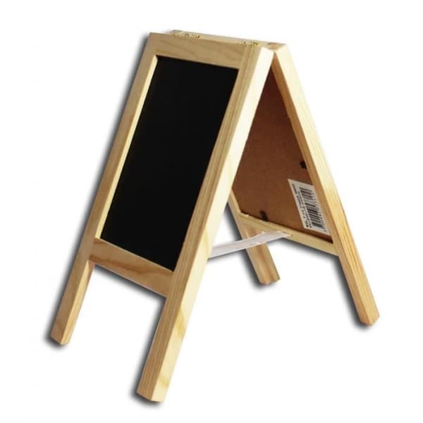 Mini tavla i trä - SURDISCOUNT - 21 x 12 cm - Mixad - Idealisk för meddelanden