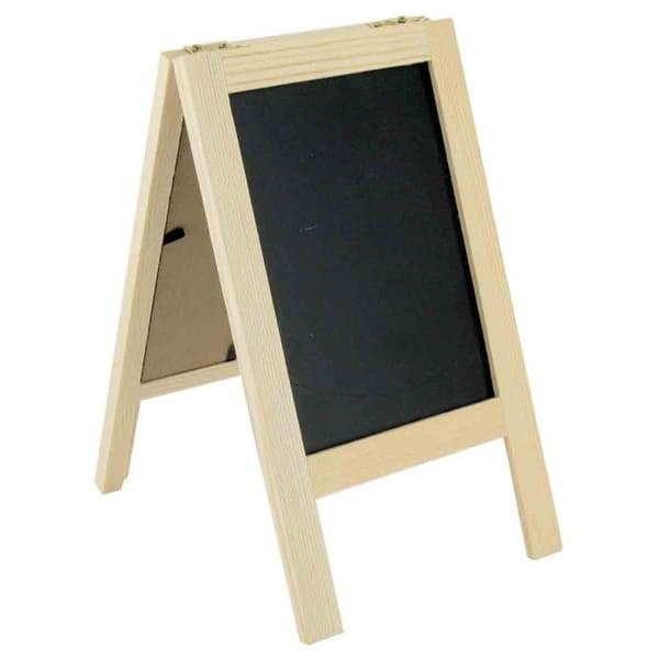 Mini tavla i trä - SURDISCOUNT - 21 x 12 cm - Mixad - Idealisk för meddelanden