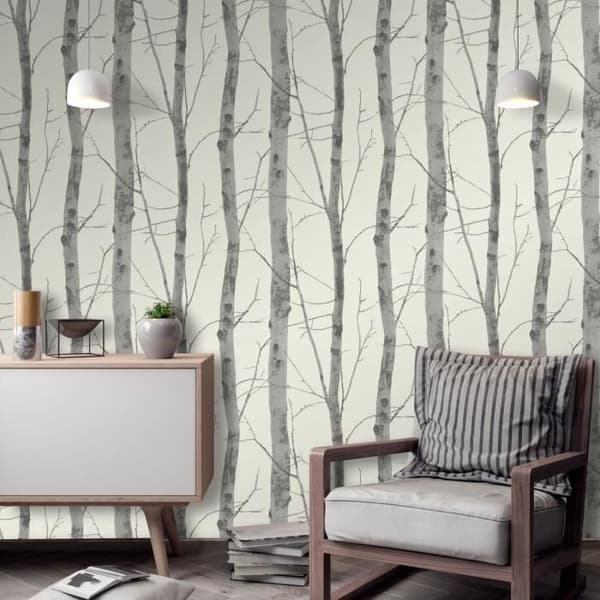 Tapet - Erismann - 5433-47 - Crème / Grå / Silver - Kontemporär design - Extra tvättbar