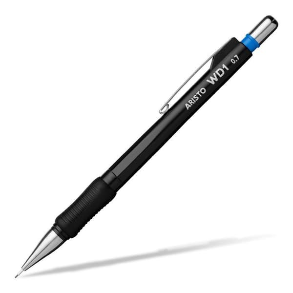 Skiffer - Aristo krita - AR85107 - Förpackning med 10 Geo-Pen HB 0,7 mm mekaniska pennor (svart)