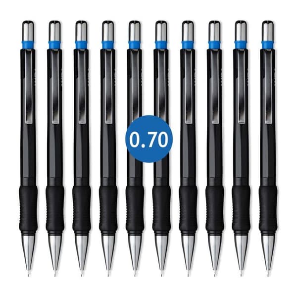 Skiffer - Aristo krita - AR85107 - Förpackning med 10 Geo-Pen HB 0,7 mm mekaniska pennor (svart)