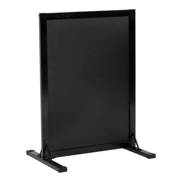 Dubbel anslagstavla - Securit - 78x56cm - Svart fot - Utomhusvisning - Blandet