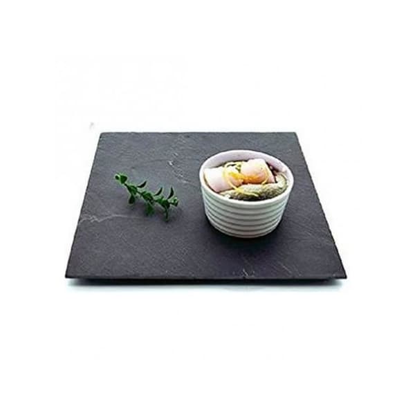 BigBuy Home - Slate Aptizer Set (30 x 0,5 x 30 cm)