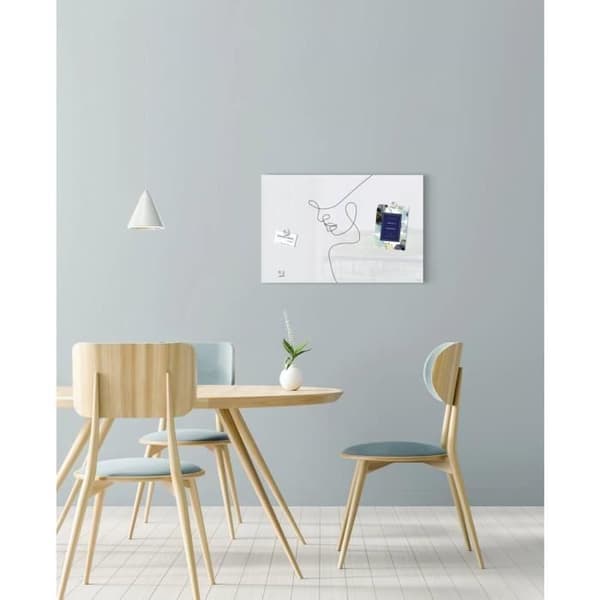 Sigel Design Line Art magnetisk glastavla (B x H) 600 mm x 400 mm vit, svart GL395