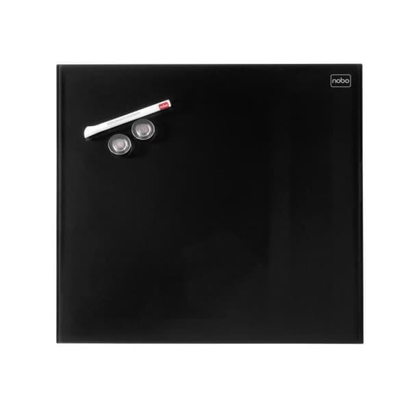 Nobo Black Magnetic Glass Board Diamond 450x450, detaljhandelsförpackning, 450 mm, 15 mm, 450 mm, 496 mm, 496 mm, 35 mm