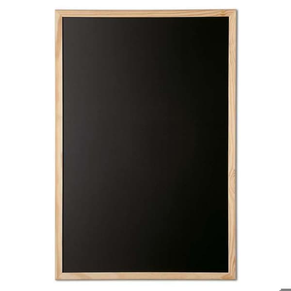 Tavla för krita - MAUL - 60 x 90 cm - Naturligt trä - Torkbar - Lätt och bärbar