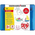 Miniatyrbild 1 av 2: Eberhard Faber 524110 - Set med kritor för bad, 10 badkritor och 5 stenciler, tvättbara utan att lämna spår