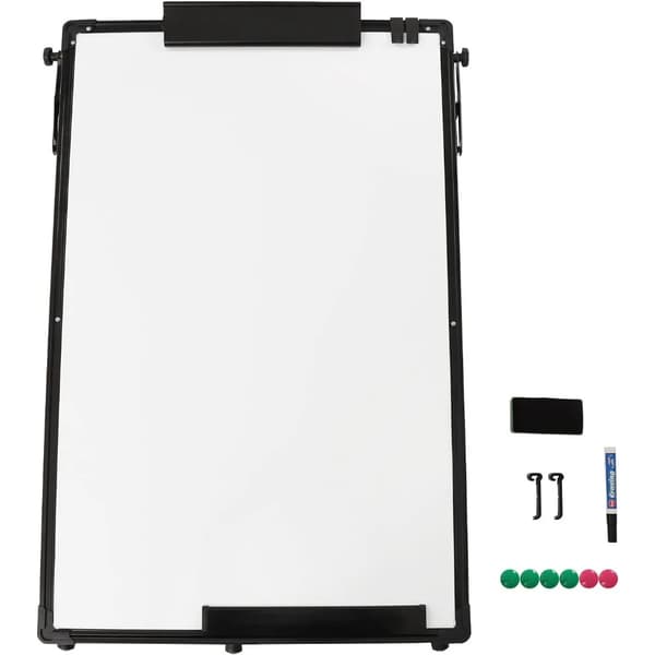Whiteboard-stativ, magnetisk anslagstavla, whiteboard, höjdjusterbar,vit