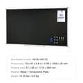Miniatyrbillede 1 af 2: Sort tavle, 70 x 40 tommer, holdbar metal konstruktion,70X40